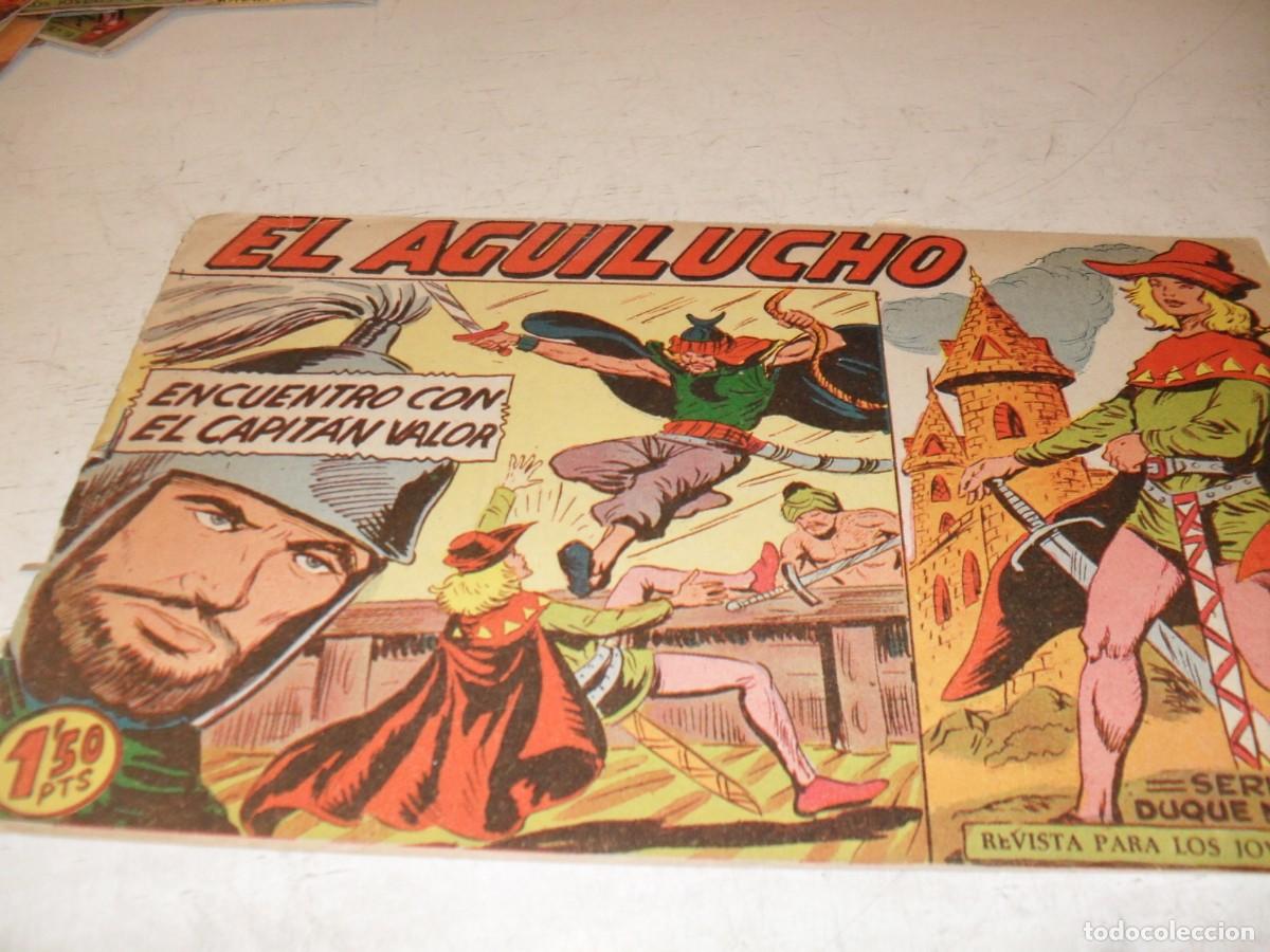 Tebeos: (ORIGINAL),EL AGUILUCHO N&ordm; 35,ENCUENTRO CON EL CAPITAN VALOR,DE 68,,DE MANUEL GAGO.MAGA,1959