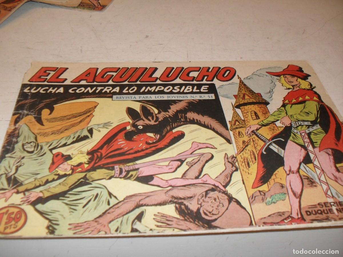 Tebeos: (ORIGINAL),EL AGUILUCHO N&ordm; 10,LUCHA CONTRA LO IMPOSIBLE,DE 68,,DE MANUEL GAGO.MAGA,1959