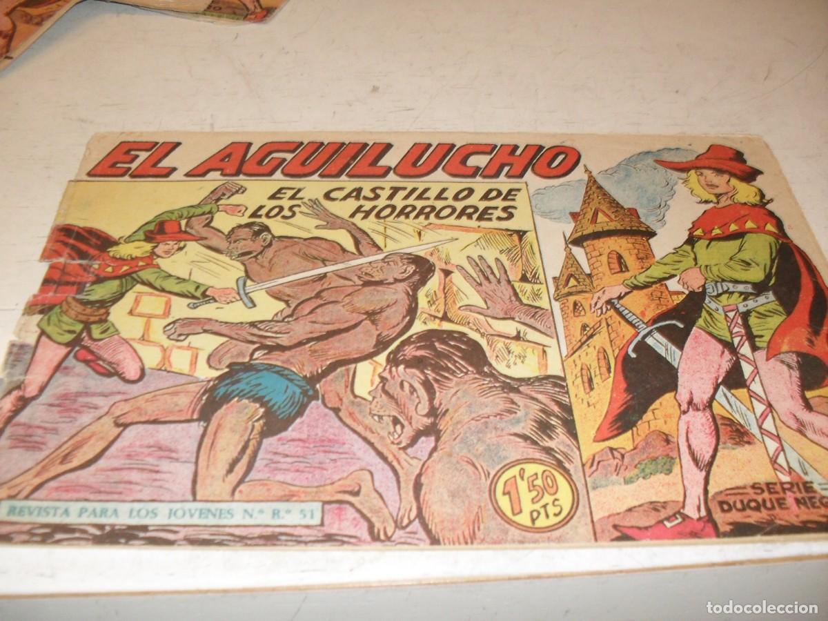 Tebeos: (ORIGINAL),EL AGUILUCHO N&ordm; 8,EL CASTILLO DE LOS HORRORES,DE 68,,DE MANUEL GAGO.MAGA,1959