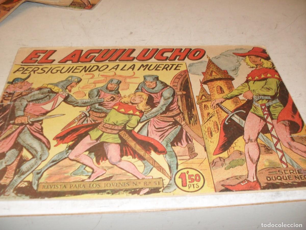 Tebeos: (ORIGINAL),EL AGUILUCHO N&ordm; 5,PERSIGUIENDO A LA MUERTE,DE 68,,DE MANUEL GAGO.MAGA,1959