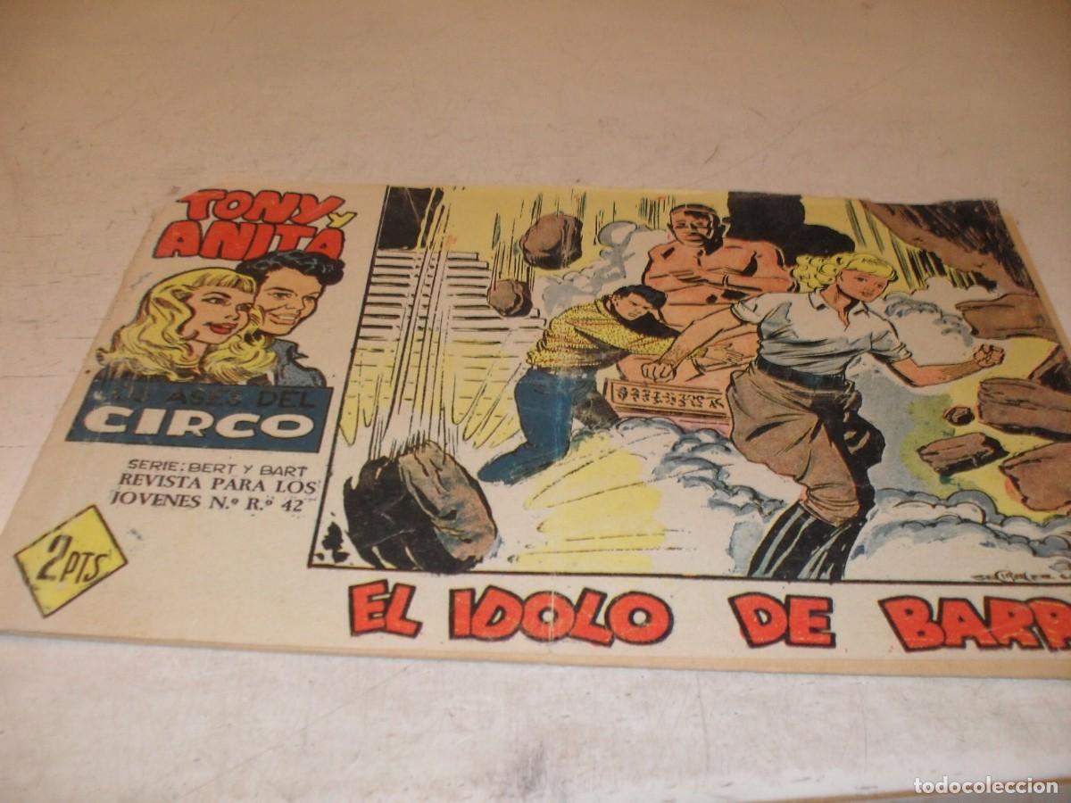 Tebeos: (ORIGINAL),TONY Y ANITA,2&ordf; EPOCA,N&ordm; 54.EL IDOLO DE BARRO,DE 81,MAGA,1960