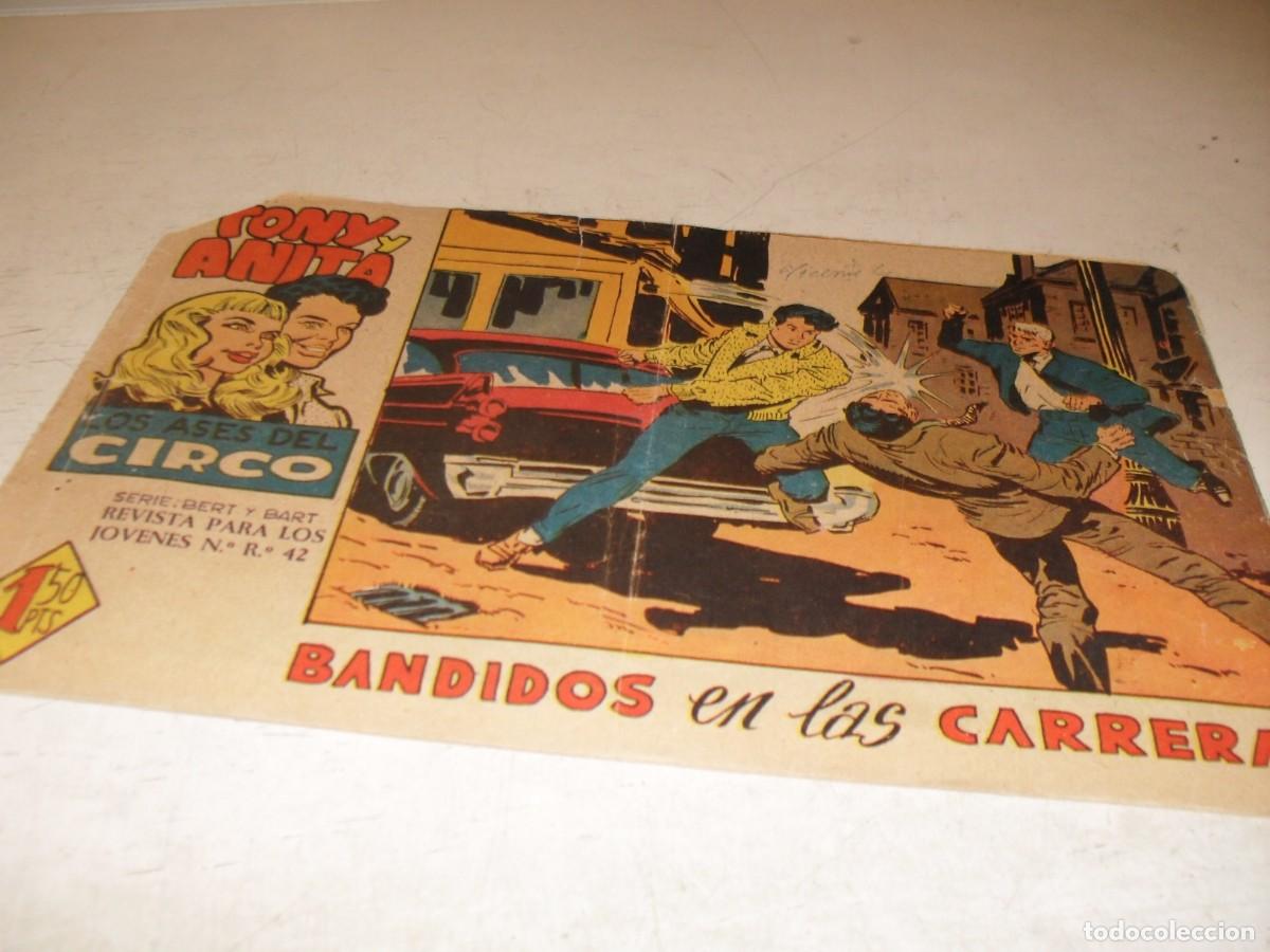Tebeos: (ORIGINAL),TONY Y ANITA,2&ordf; EPOCA,N&ordm; 42,BANDIDOS EN LAS CARRERAS,DE 81,MAGA,1960