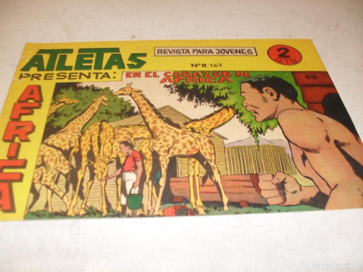 Tebeos: (ORIGINAL),AFRICA N&ordm; 49,EN EL CORAZON DE AFRICA,DE LUIS CATALA,DE 74,MAGA,1964