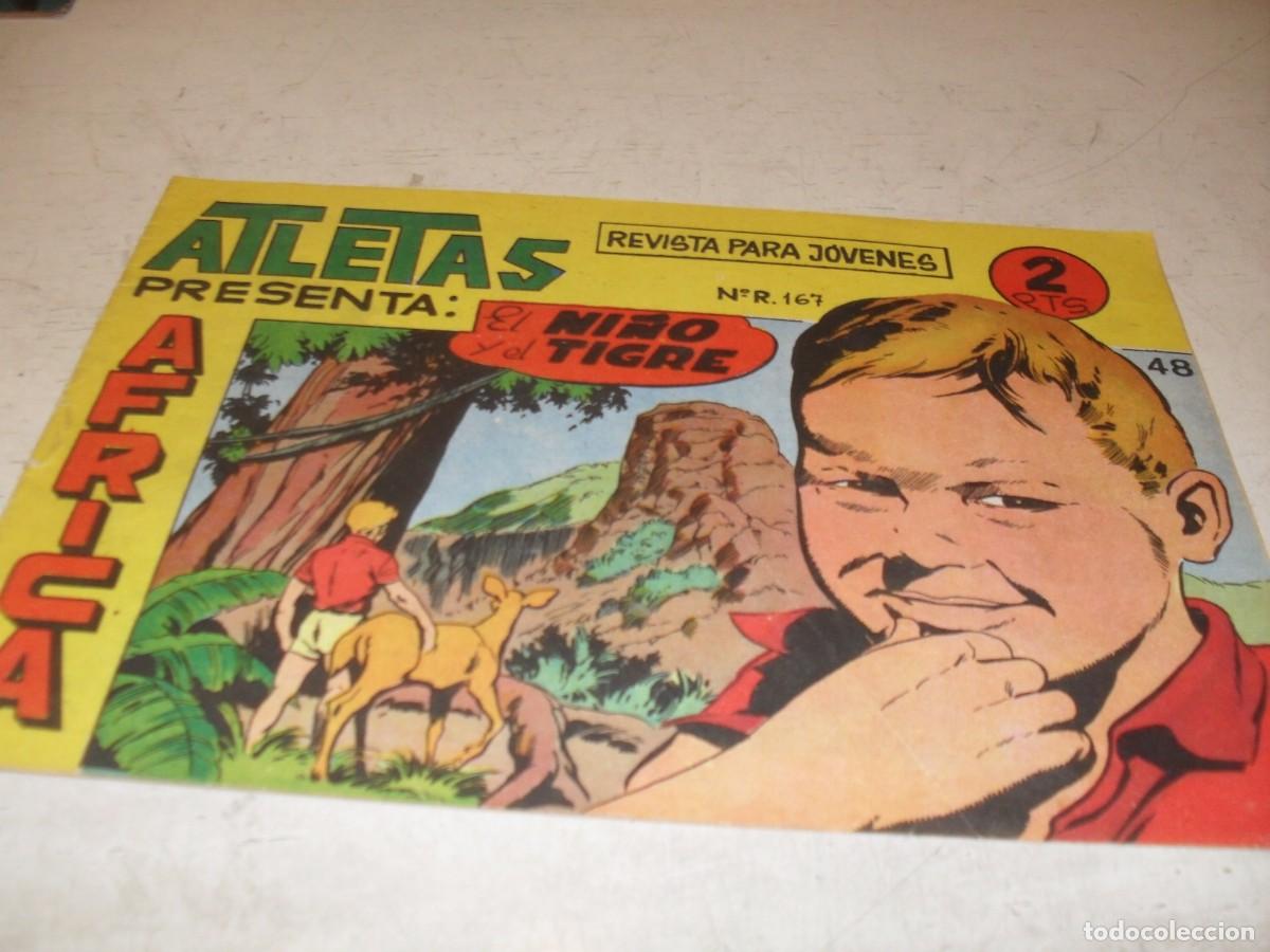 Tebeos: (ORIGINAL),AFRICA N&ordm; 48,EL NI&Ntilde;O Y EL TIGRE,DE LUIS CATALA,DE 74,MAGA,1964