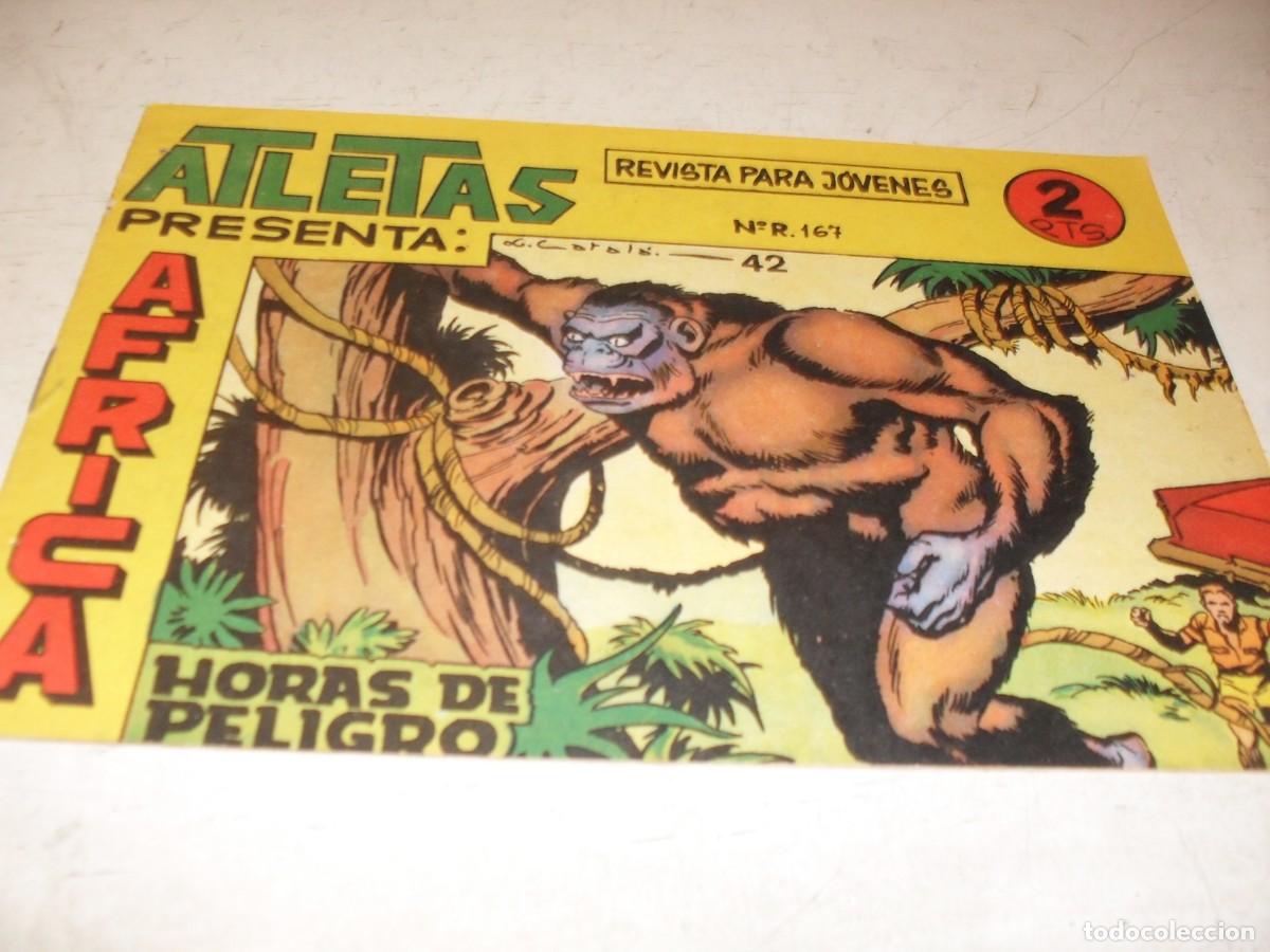Tebeos: (ORIGINAL),AFRICA N&ordm; 42,HORAS DE PELIGRO,DE LUIS CATALA,DE 74,MAGA,1964