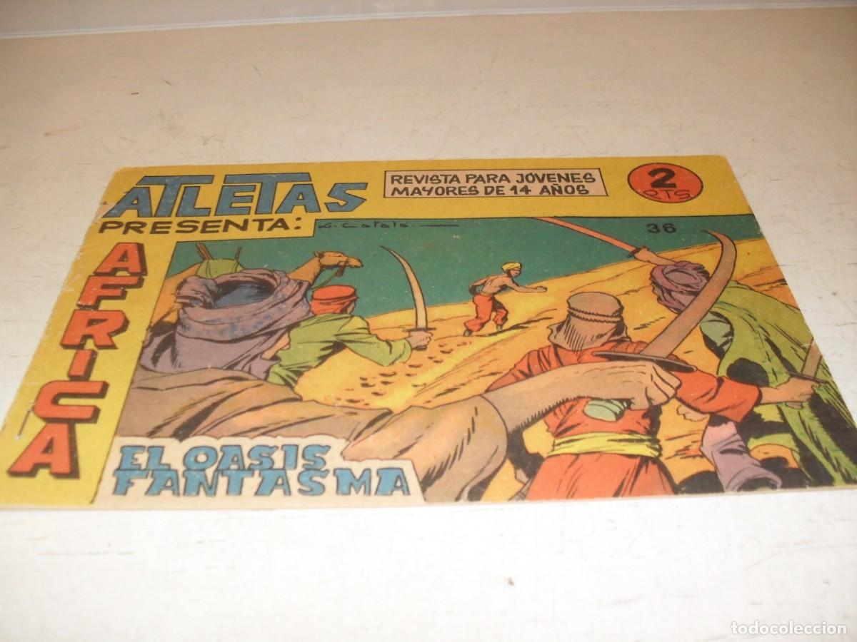 Tebeos: (ORIGINAL),AFRICA N&ordm; 36,EL OASIS FANTASMA,DE LUIS CATALA,DE 74,MAGA,1964