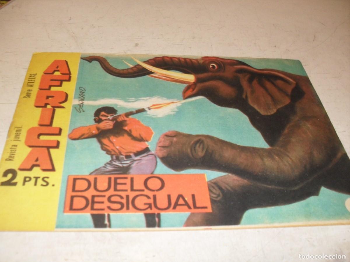Tebeos: (ORIGINAL),AFRICA N&ordm; 9,DUELO DESIGUAL,DE 74,MAGA,1964