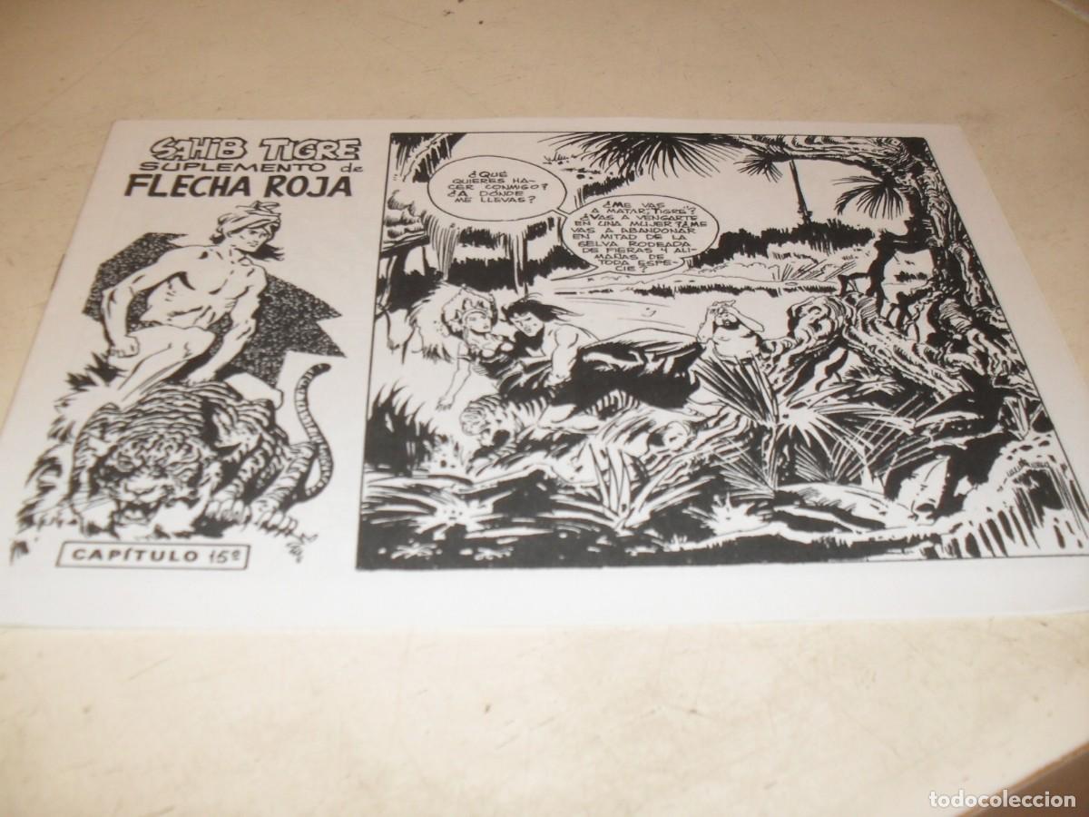Tebeos: (FACSIMIL),SAHIB TIGRE CAPITULO 15,Y ULTIMO,SUPLEMENTO DE FLECHA ROJA,MAGA,1965