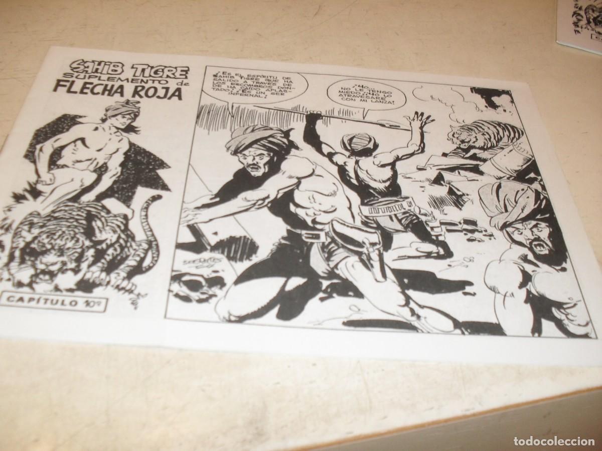 Tebeos: (FACSIMIL),SAHIB TIGRE CAPITULO 10,DE 15,SUPLEMENTO DE FLECHA ROJA,MAGA,1965