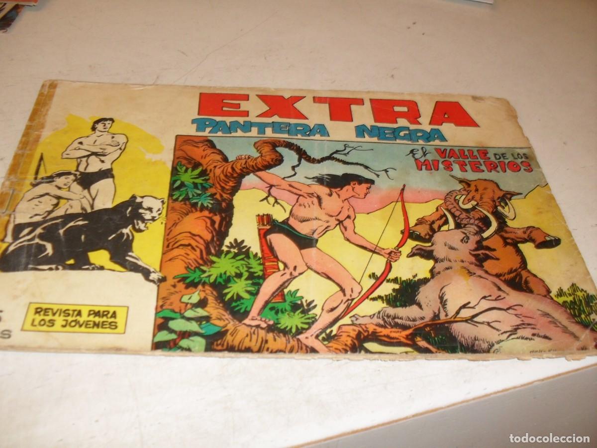 BDs: (ORIGINAL),EXTRA PANTERA NEGRA N&ordm; 3,DE 7,EL VALLE DE LOS MISTERIOS,MAGA,1963.TEBEO DIFICIL