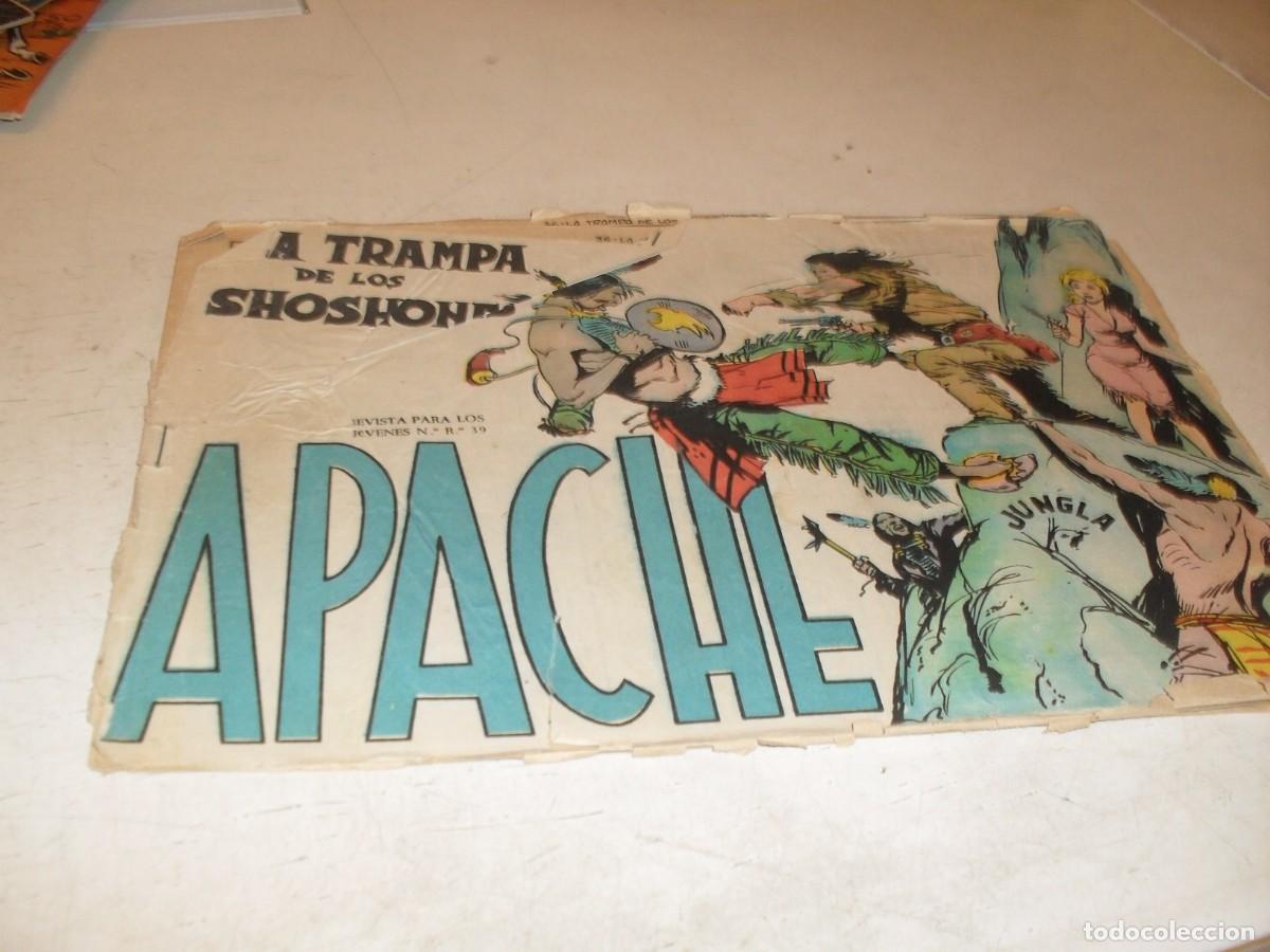 Tebeos: (ORIGINAL),FLECHA ROJA,1&ordf; EPOCA,N&ordm; 36,DE 54,LA TRAMPA DE LOS SHOSHONES ,MAGA,1958