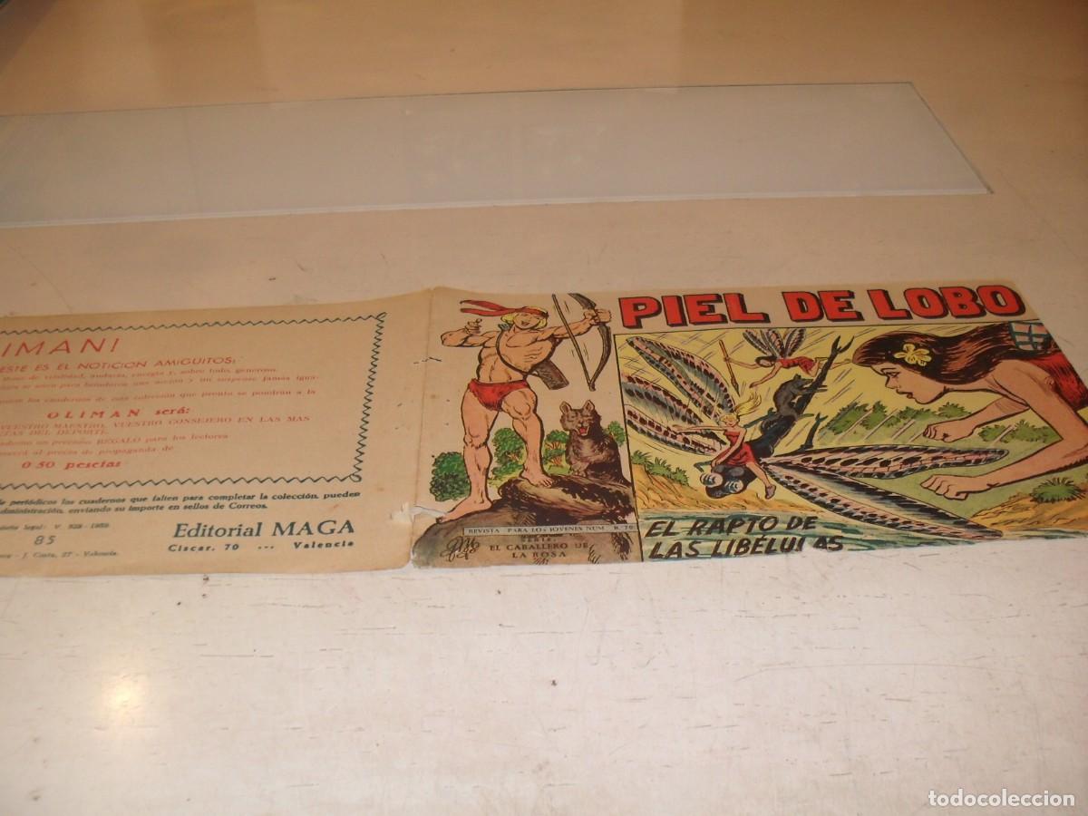 Comics: (ORIGINAL),PIEL DE LOBO,SOLO LAS CUBIERTAS,N&ordm; 85,EL RAPTO DE LAS LIBELULAS ,MAGA,1959
