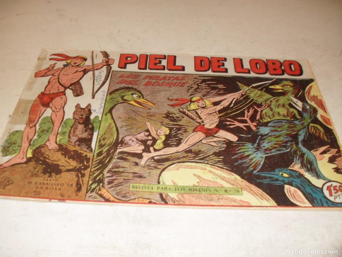 Tebeos: (ORIGINAL),PIEL DE LOBO,N&ordm; 75,DE 90,LOS PIRATAS DEL BOSQUE,DE M.GAGO ,MAGA,1959