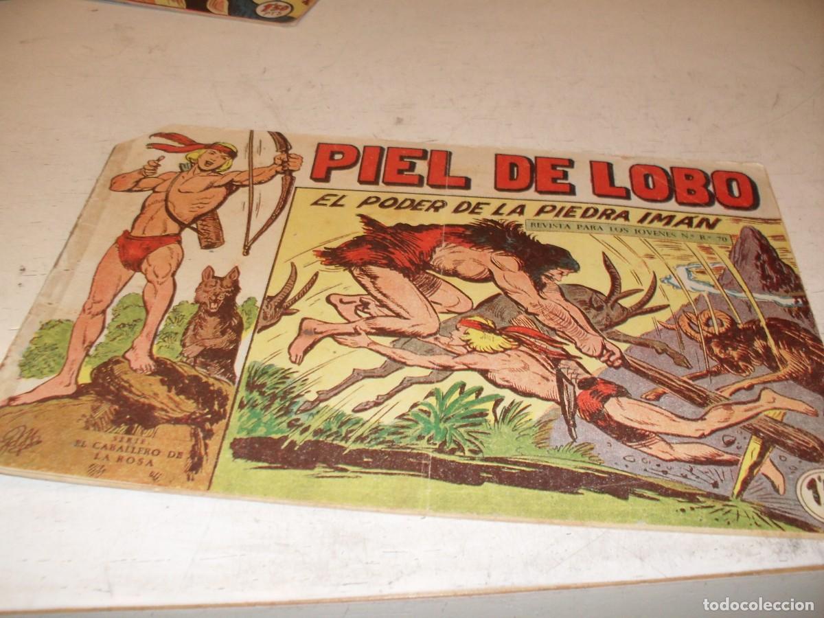 Tebeos: (ORIGINAL),PIEL DE LOBO,N&ordm; 74,EL PODER DE LA PIEDRA IMAN,DE M.GAGO ,MAGA,1959