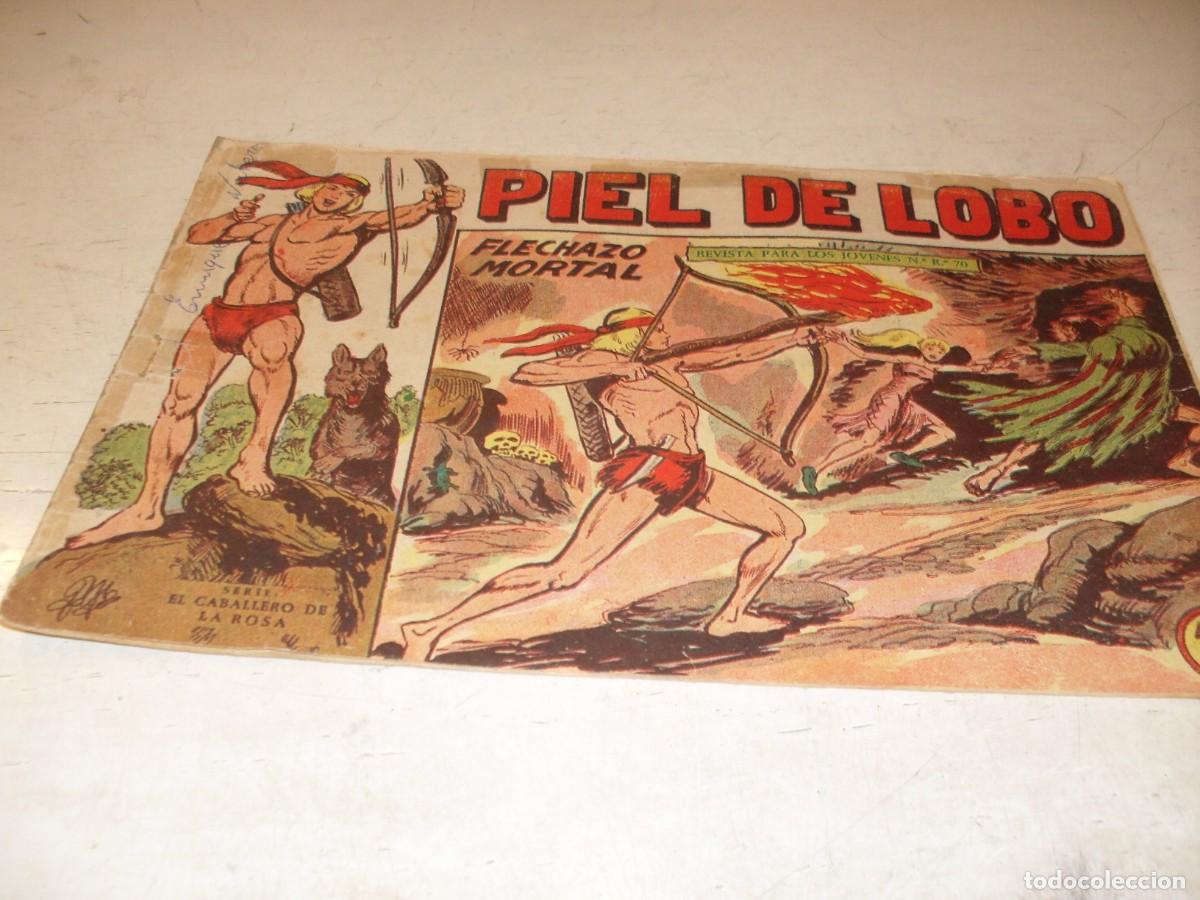 Tebeos: (ORIGINAL),PIEL DE LOBO,N&ordm; 73,FLECHAZO MORTALDE M.GAGO ,MAGA,1959
