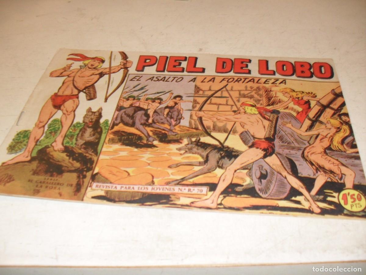 Tebeos: (ORIGINAL),PIEL DE LOBO,N&ordm; 52,EL ASALTO A LA FORTALEZA,DE M.GAGO,DE 90 ,MAGA,1959
