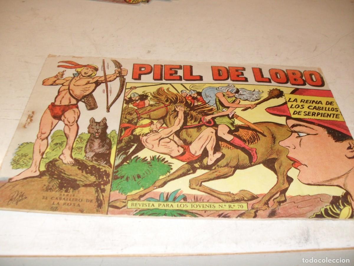 Tebeos: (ORIGINAL),PIEL DE LOBO,N&ordm; 49,LA REINA DE LOS CABELLOS DE SERPIENTE,DE M.GAGO,DE 90 ,MAGA,1959