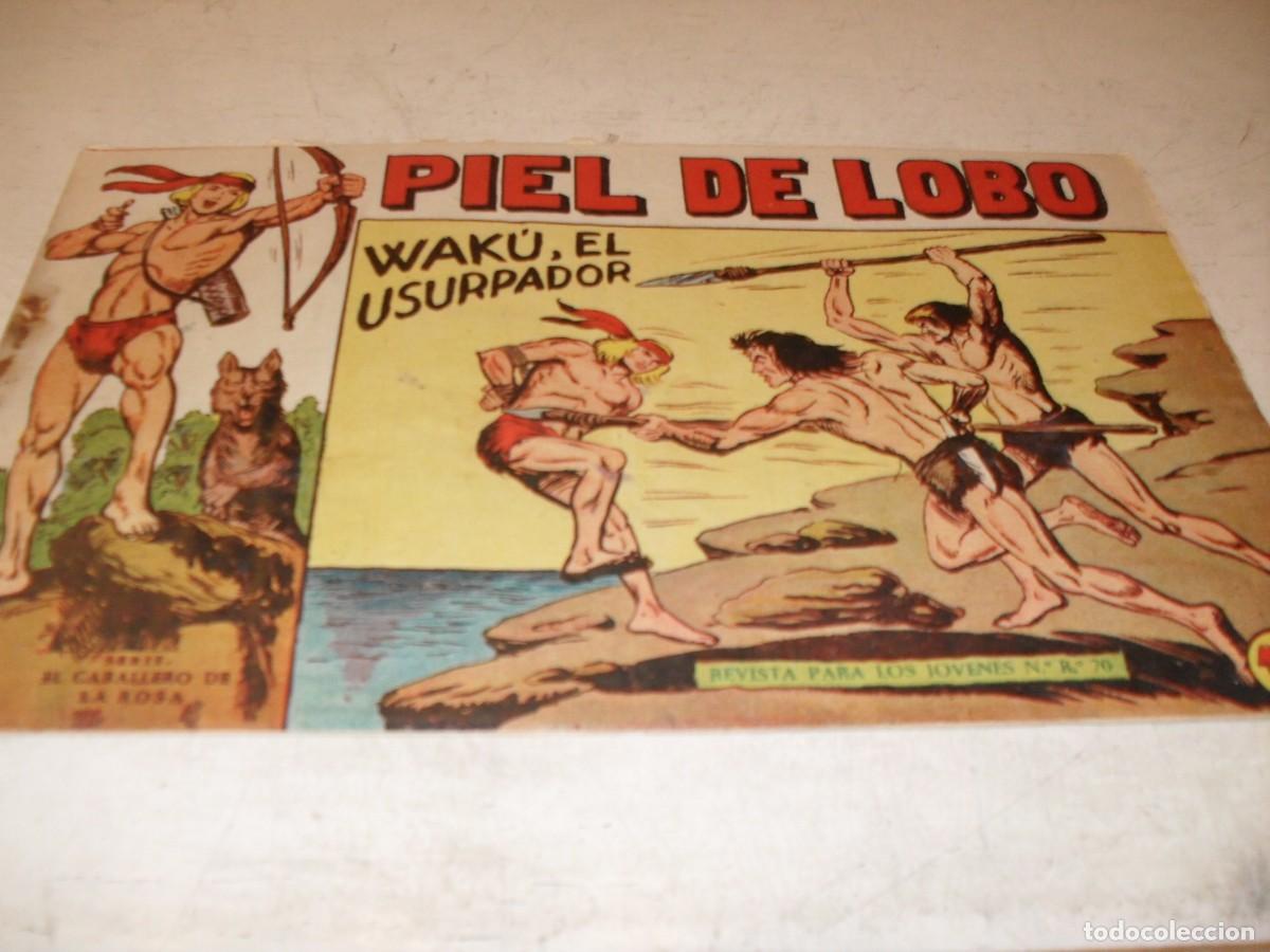 Tebeos: (ORIGINAL),PIEL DE LOBO N&ordm; 40,WAKU EL USURPADOR,DE M.GAGO,DE 90 ,MAGA,1959