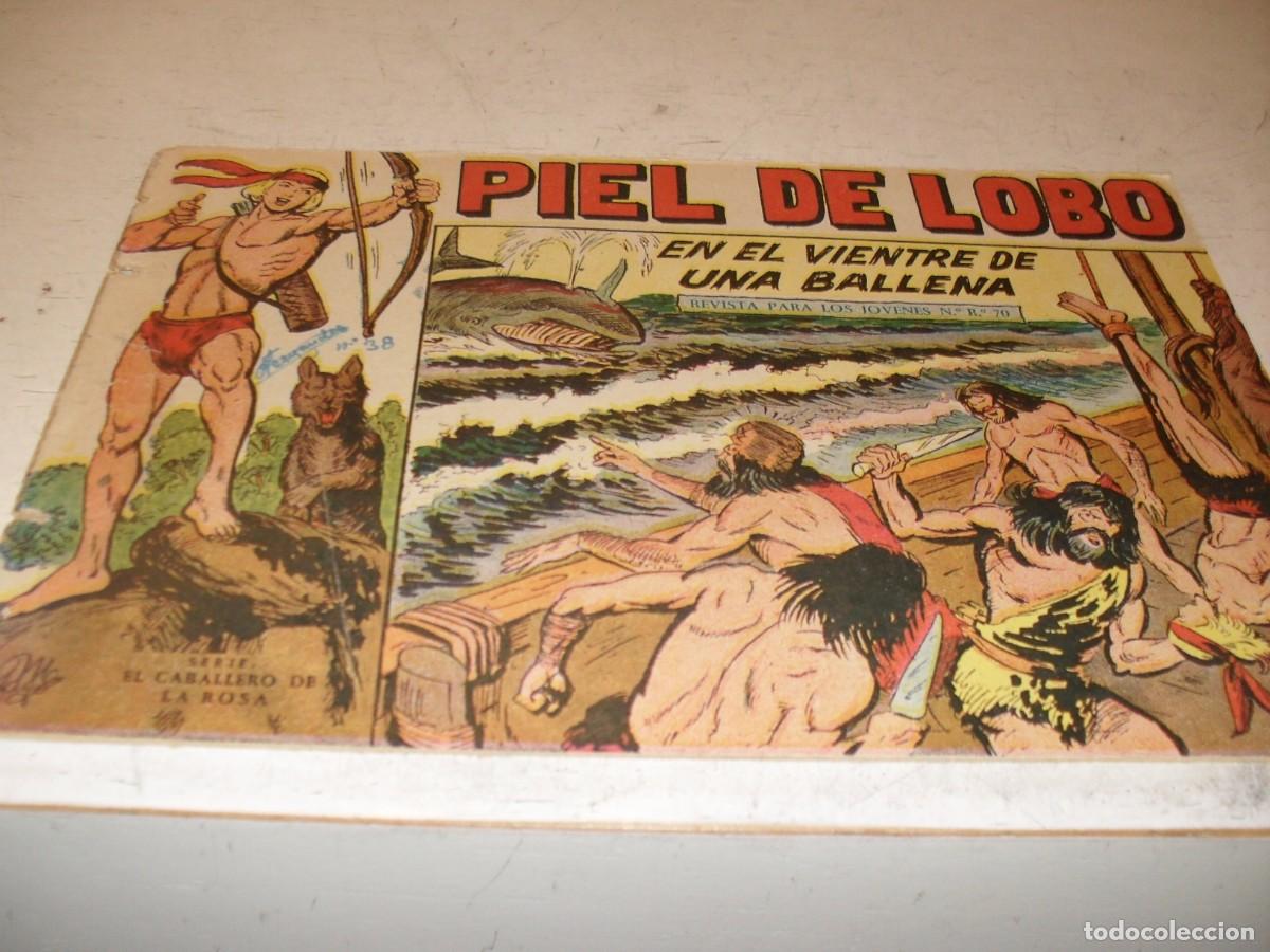 Tebeos: (ORIGINAL),PIEL DE LOBO N&ordm; 38,EN EL VIENTRE DE UNA BALLENA,DE M.GAGO,DE 90 ,MAGA,1959