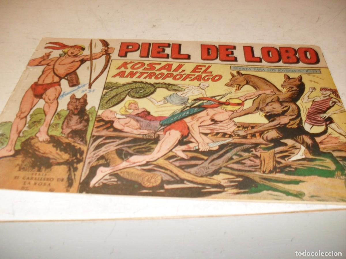 Tebeos: (ORIGINAL),PIEL DE LOBO N&ordm; 37,KOSAI EL ANTROPOFAGO,DE M.GAGO,DE 90 ,MAGA,1959