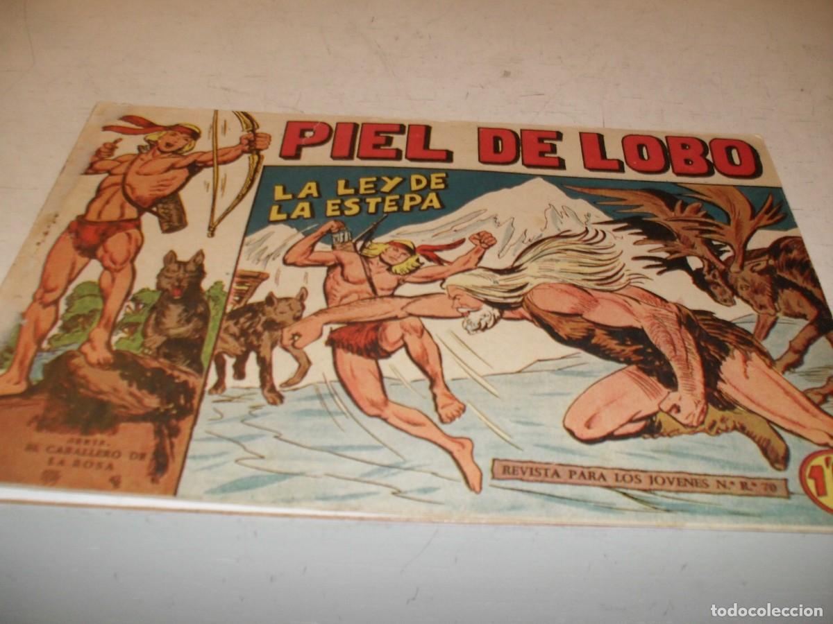 Tebeos: (ORIGINAL),PIEL DE LOBO N&ordm; 34,LA LEY DE LA ESTEPA,DE M.GAGO,DE 90 ,MAGA,1959