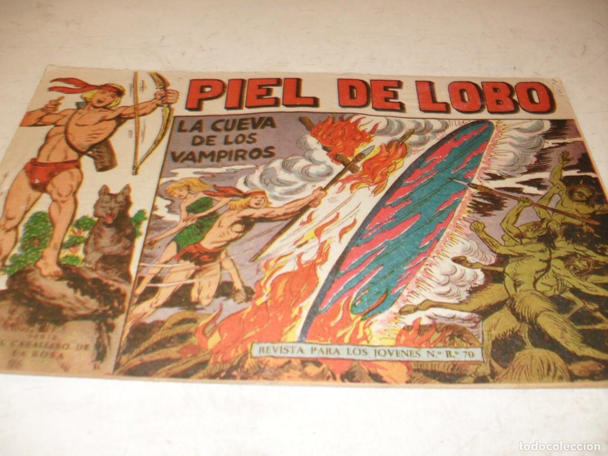 Tebeos: (ORIGINAL),PIEL DE LOBO N&ordm; 27,LA CUEVA DE LOS VAMPIROS,DE M.GAGO,DE 90 ,MAGA,1959