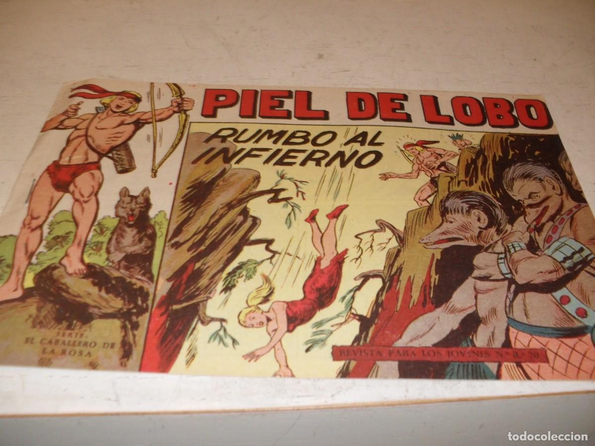 Tebeos: (ORIGINAL),PIEL DE LOBO N&ordm; 23,RUMBO AL INFIERNO,DE M.GAGO,DE 90 ,MAGA,1959