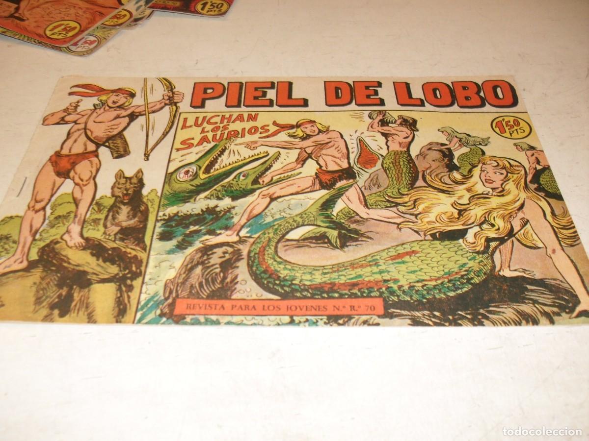 Tebeos: (ORIGINAL),PIEL DE LOBO N&ordm; 15,LUCHAN LOS SAURIOS,DE M.GAGO,DE 90 ,MAGA,1959