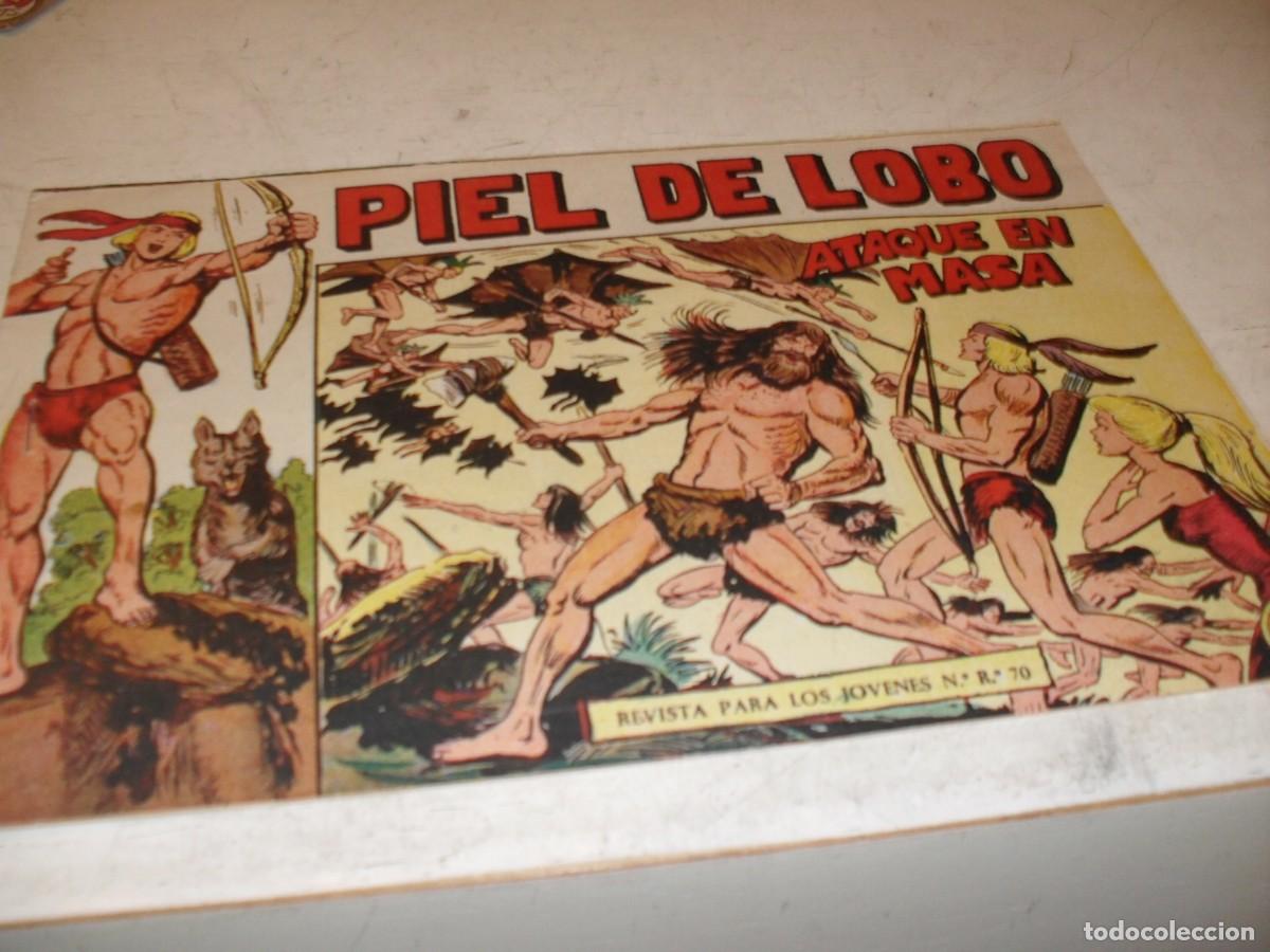 Tebeos: (ORIGINAL),PIEL DE LOBO N&ordm; 13,ATAQUE EN MASA,DE M.GAGO,DE 90 ,MAGA,1959