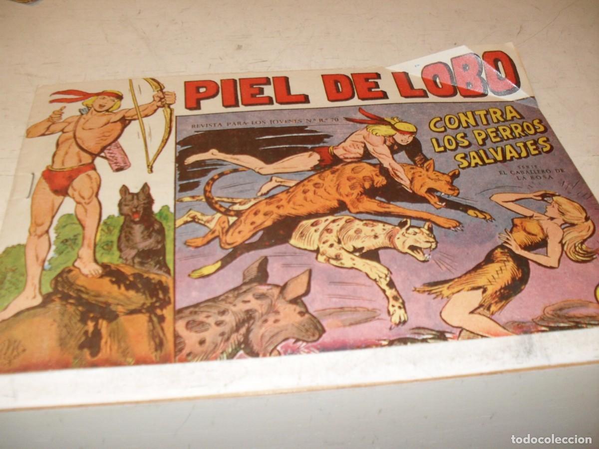 Tebeos: (ORIGINAL),PIEL DE LOBO N&ordm; 9,CONTRA LOS PERROS SALVAJES,DE M.GAGO,DE 90 ,MAGA,1959