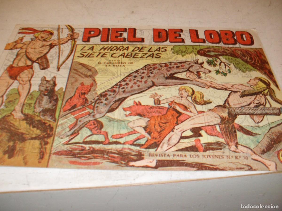 Tebeos: (ORIGINAL),PIEL DE LOBO N&ordm; 8,LA HIDRA DE LAS 7 CABEZAS,DE M.GAGO,DE 90 ,MAGA,1959