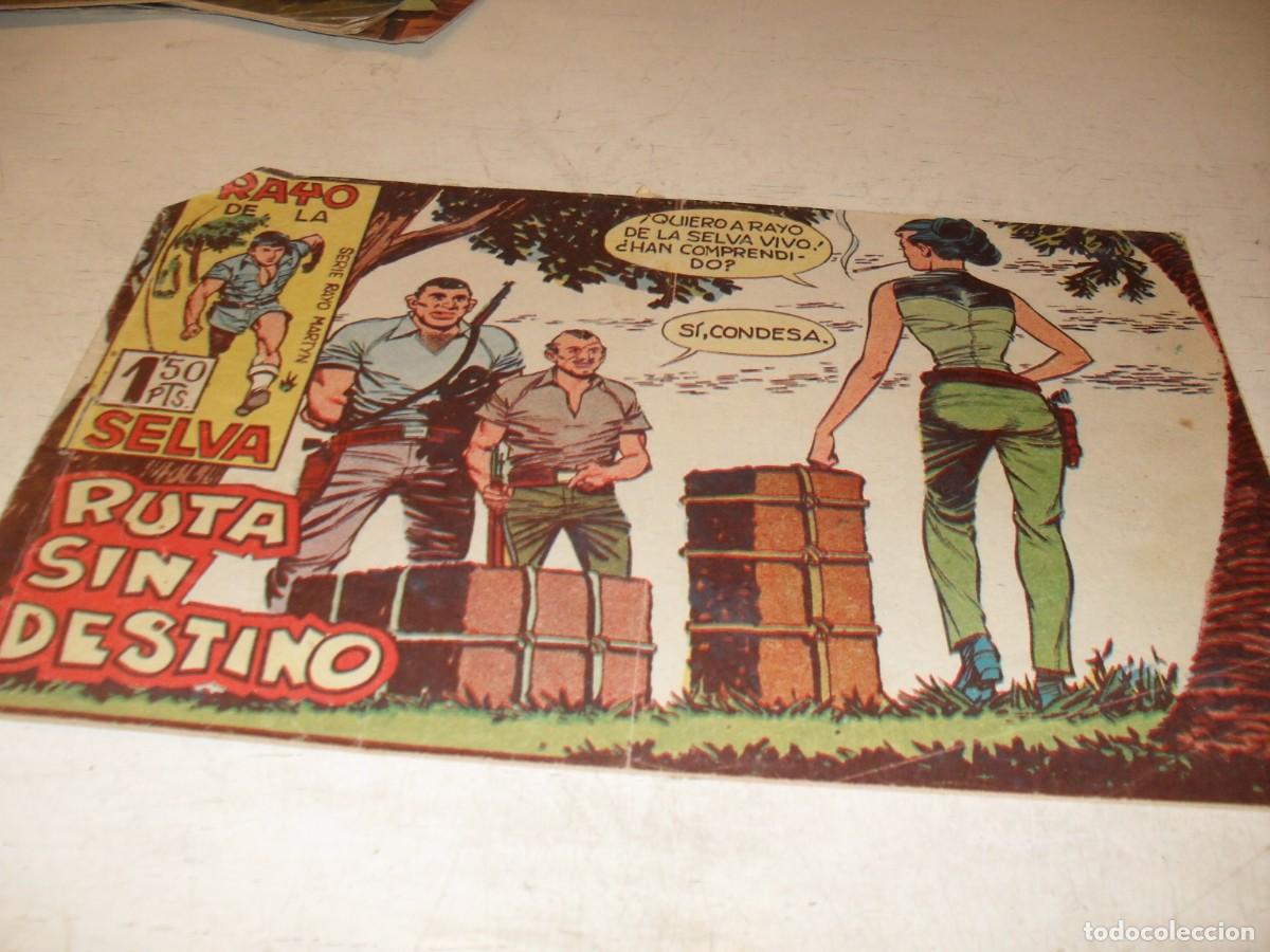 Tebeos: (ORIGINAL),RAYO DE LA SELVA N&ordm; 24,RUTA SIN DESTINO,DE A.GUERRERO,DE 83 ,MAGA,1960