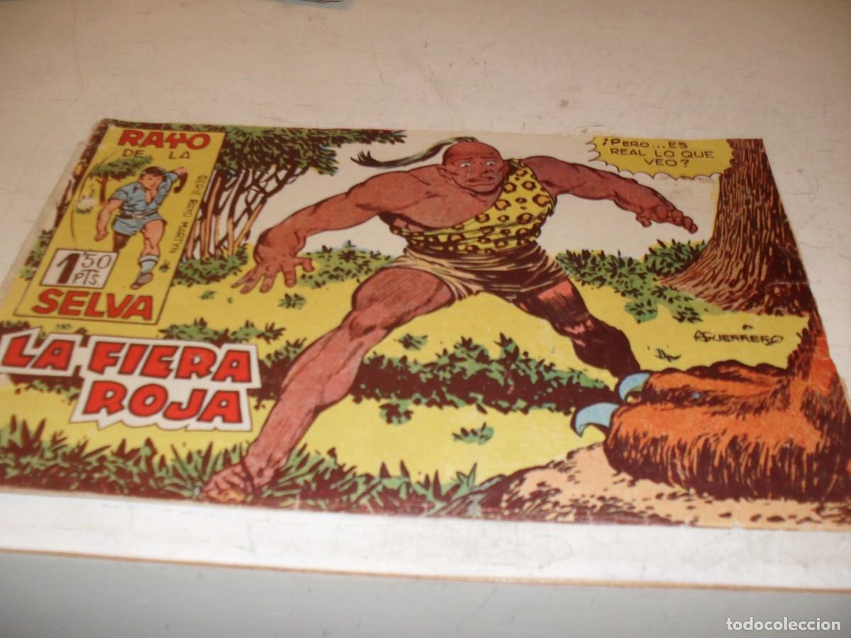 Tebeos: (ORIGINAL),RAYO DE LA SELVA N&ordm; 20,LA FIERA ROJA,DE A.GUERRERO,DE 83 ,MAGA,1960