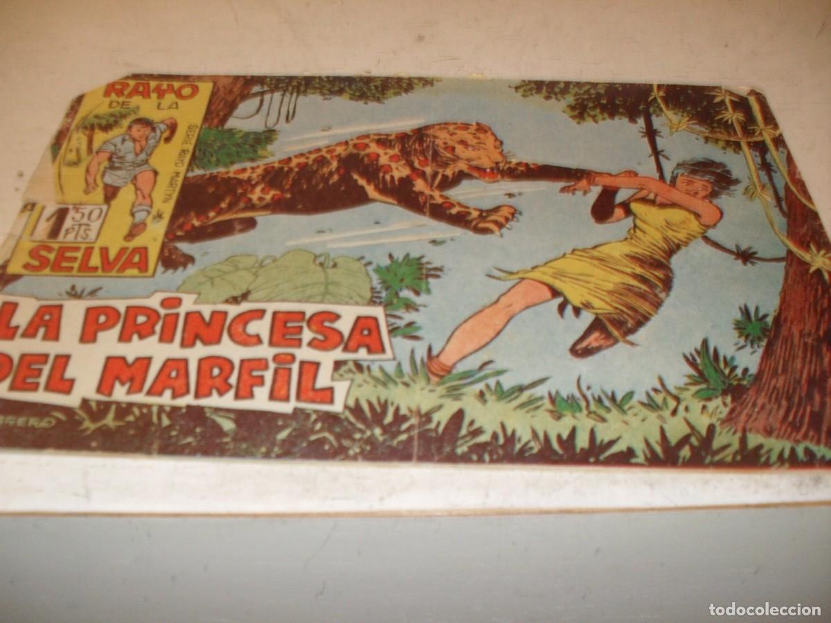 Tebeos: (ORIGINAL),RAYO DE LA SELVA N&ordm; 18,LA PRINCESA DEL MARFIL,DE A.GUERRERO,DE 83 ,MAGA,1960