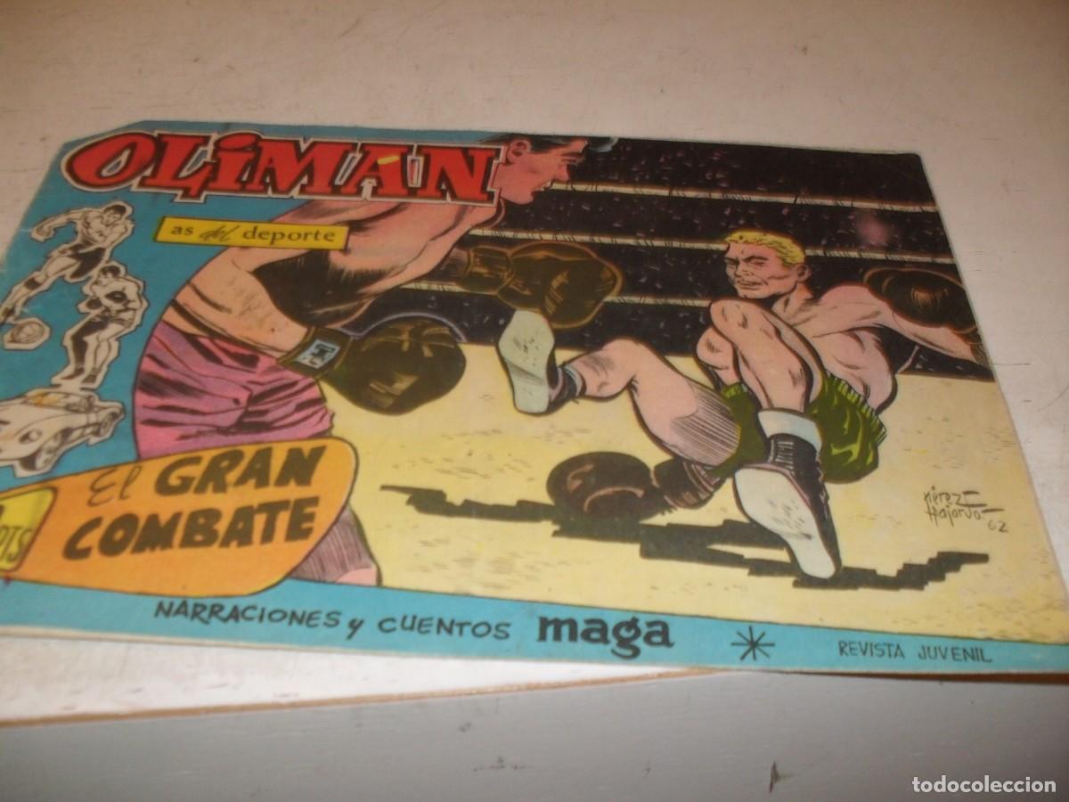 Tebeos: (ORIGINAL),OLIMAN N&ordm; 52,EN CONTRAPORTADA CULTURAL Y DEPORTIVO LEONESA,DE 105 ,MAGA,1961