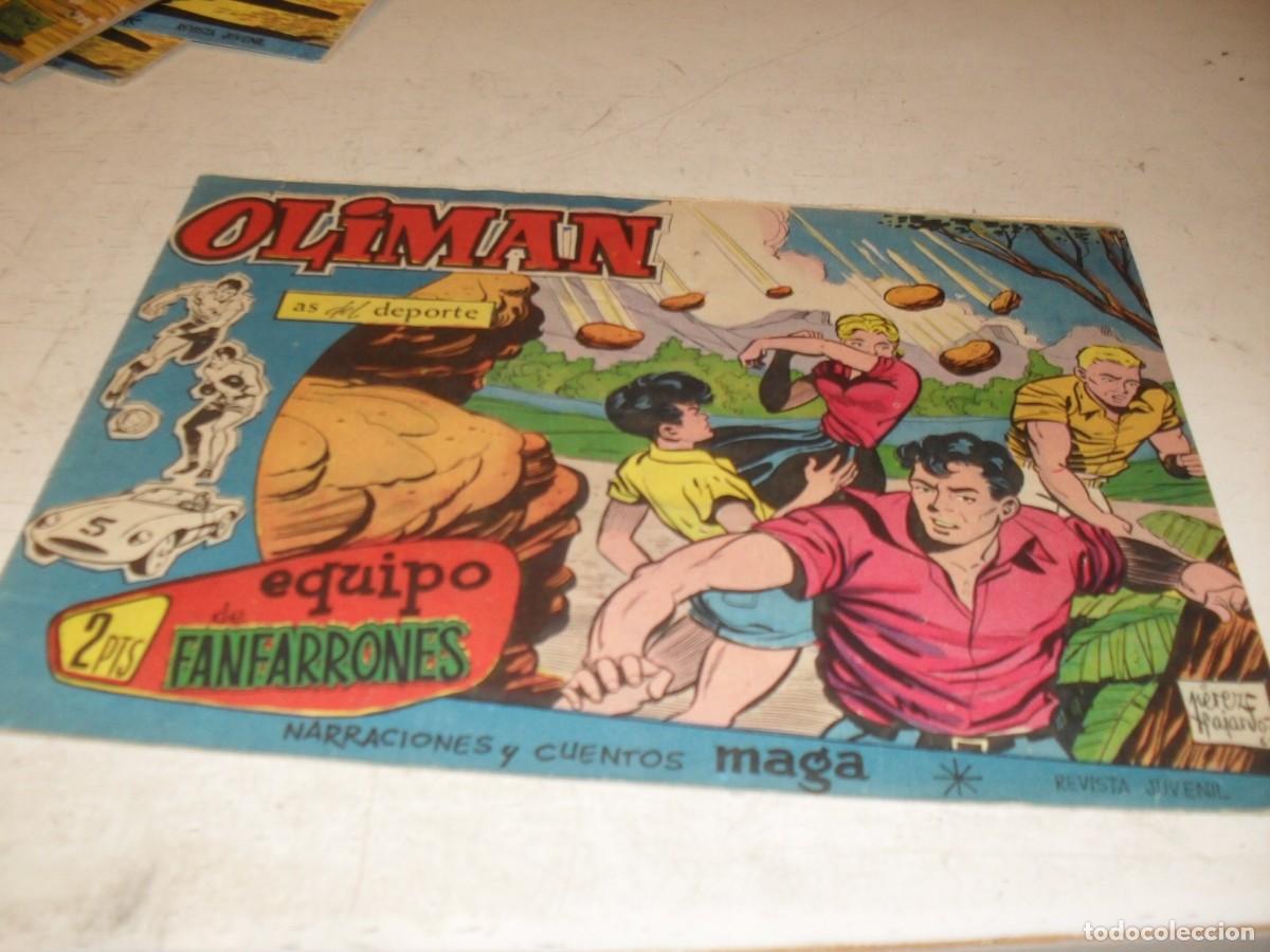 Tebeos: (ORIGINAL),OLIMAN N&ordm; 32,EN CONTRAPORTADA REAL SANTANDER,SOCIEDAD DEPORTIVA,DE 105 ,MAGA,1961