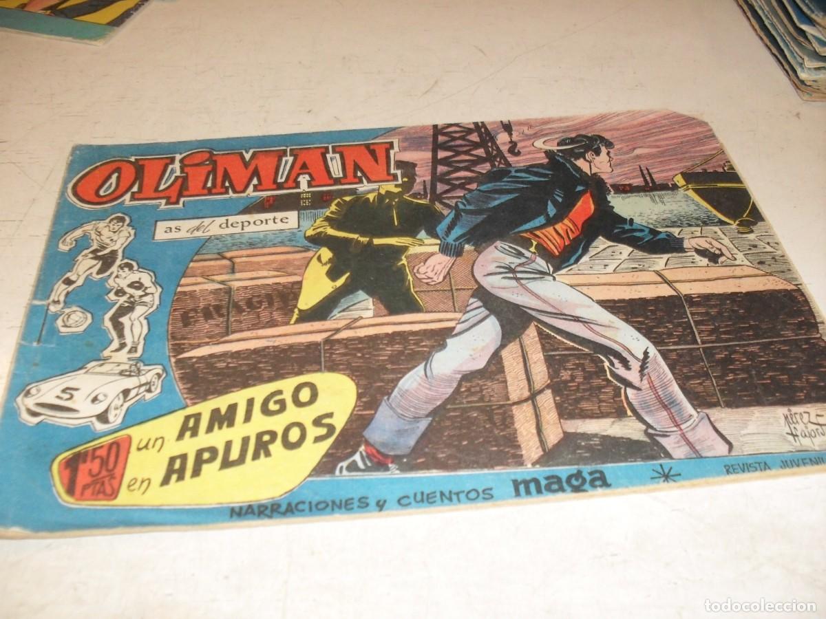 Tebeos: (ORIGINAL),OLIMAN N&ordm; 12,EN CONTRAPORTADA ENTREVISTA AL JUGADOR RUIZ SOSA,DE 105 ,MAGA,1961