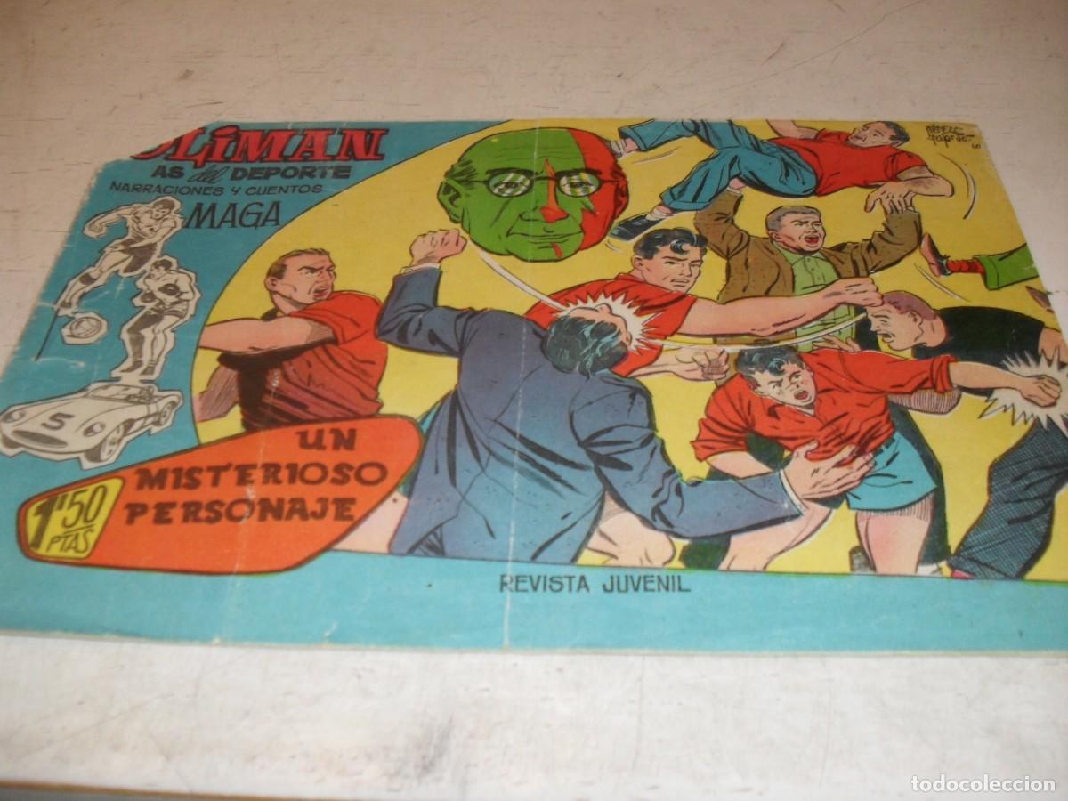 Tebeos: (ORIGINAL)OLIMAN N&ordm; 5,PRIMEROS N&ordm;,CON ENTREVISTA AL JUGADOR MANOLO MESTRE,DE 105 ,MAGA,1961