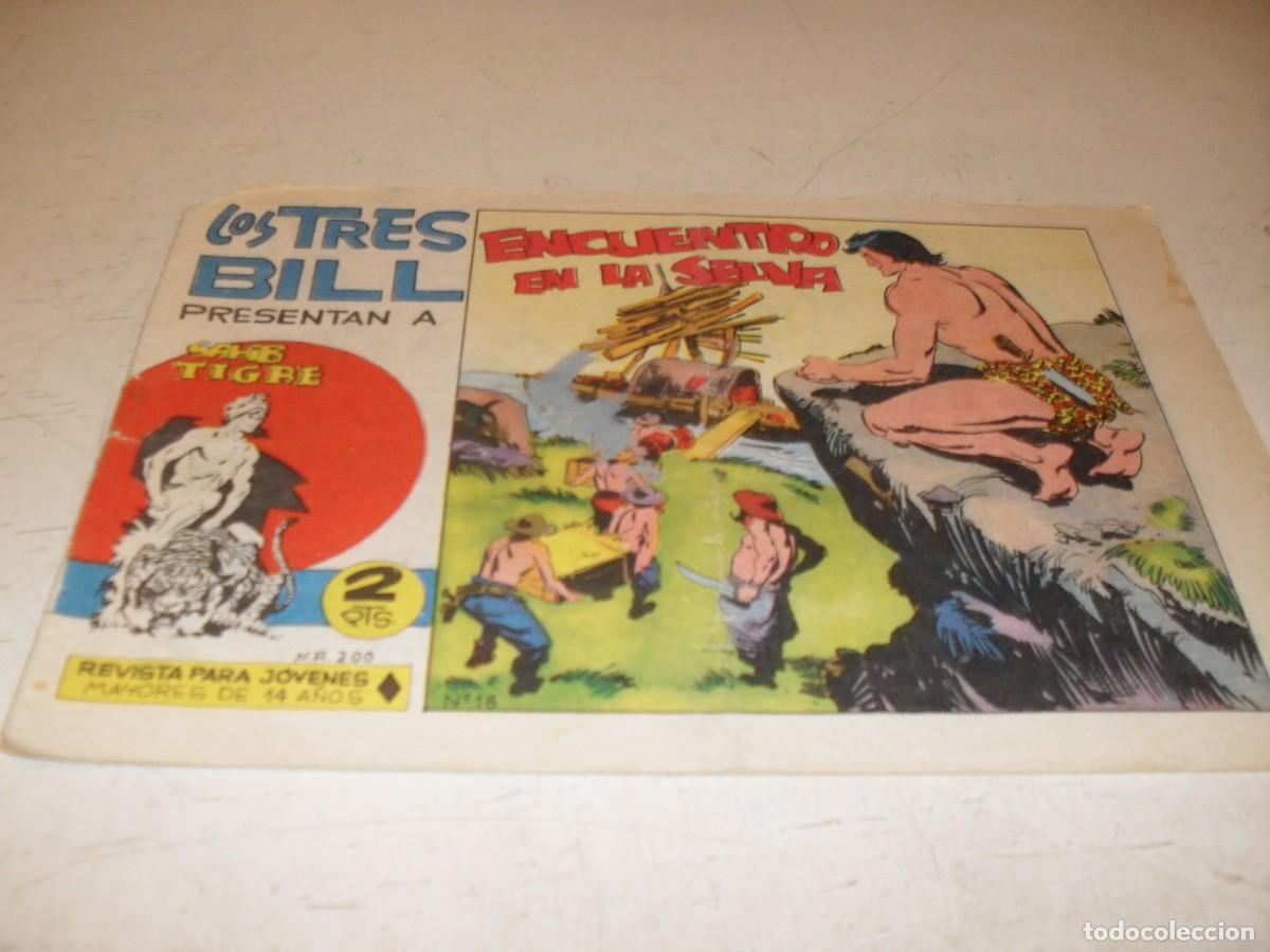 Tebeos: (ORIGINAL),SAHIB TIGRE N&ordm; 18,ENCUENTRO EN LA SELVA,DE 45 ,MAGA,1964