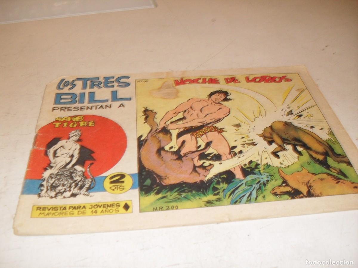 Tebeos: (ORIGINAL),SAHIB TIGRE N&ordm; 14,NOCHE DE LOBOS,DE 45 ,MAGA,1964