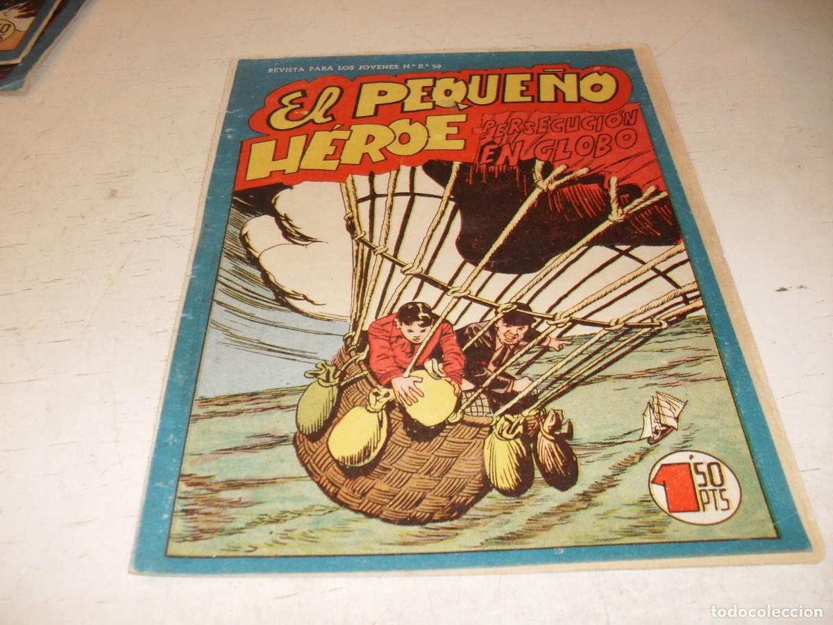 Tebeos: (ORIGINAL),EL PEQUE&Ntilde;O HEROE N&ordm; 117,ULTIMOS N&ordm;,PERSECUCION EN GLOBO,DE 120 ,MAGA,1957