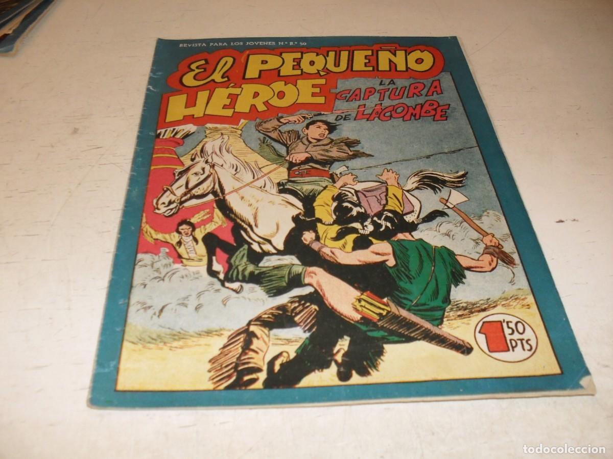 Tebeos: (ORIGINAL),EL PEQUE&Ntilde;O HEROE N&ordm; 112,LA CAPTURA DE LACOMBE,DE 120 ,MAGA,1957
