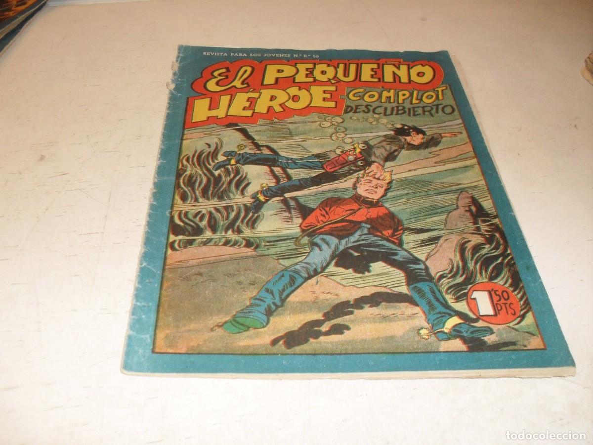Tebeos: (ORIGINAL),EL PEQUE&Ntilde;O HEROE N&ordm; 111,COMPLOT DESCUBIERTO,DE 120 ,MAGA,1957
