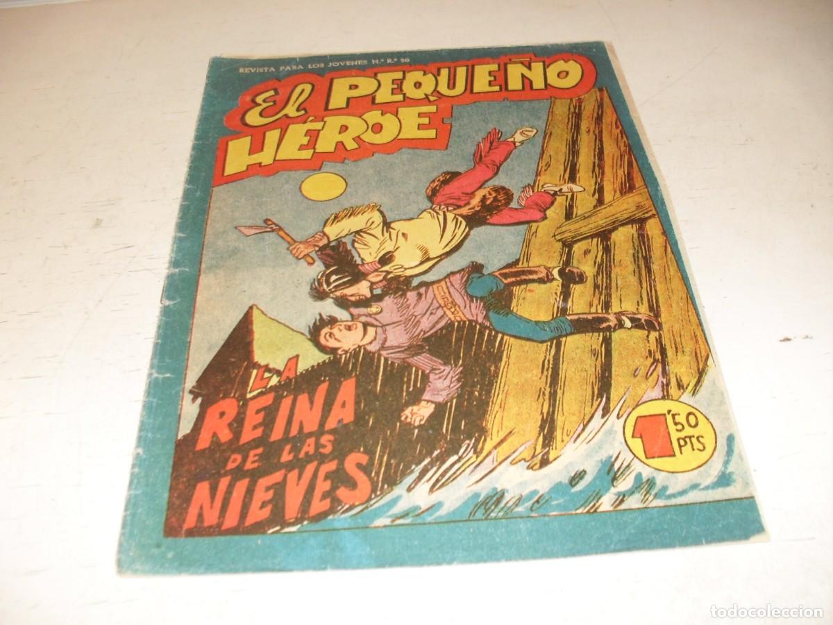 Tebeos: (ORIGINAL),EL PEQUE&Ntilde;O HEROE N&ordm; 104,LA REINA DE LAS NIEVES,DE 120 ,MAGA,1957