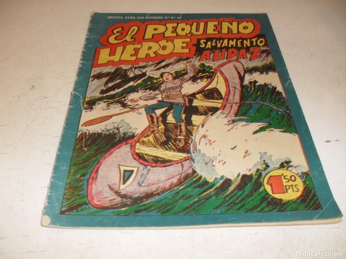 Tebeos: (ORIGINAL),EL PEQUE&Ntilde;O HEROE N&ordm; 103,SALVAMENTO AUDAZ,DE 120 ,MAGA,1957