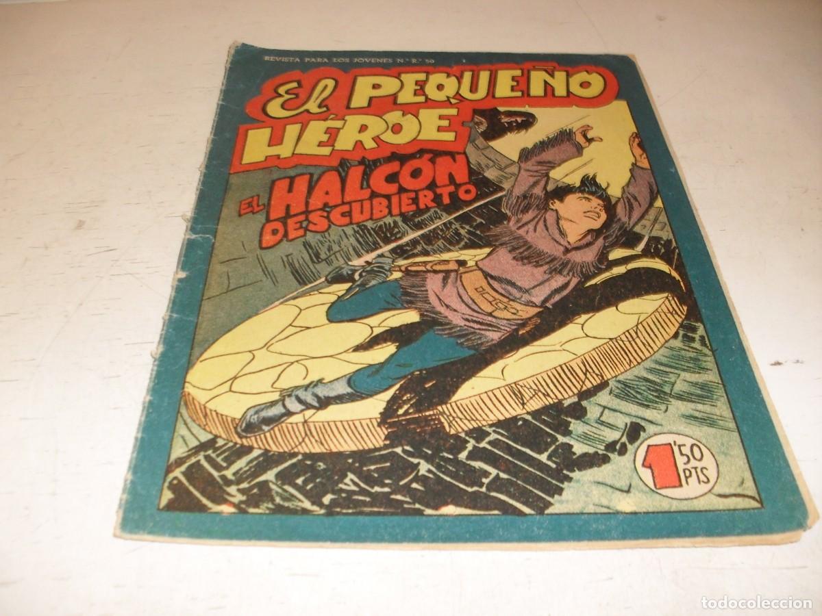 Tebeos: (ORIGINAL),EL PEQUE&Ntilde;O HEROE N&ordm; 100,EL HALCON DESCUBIERTO,DE 120 ,MAGA,1957