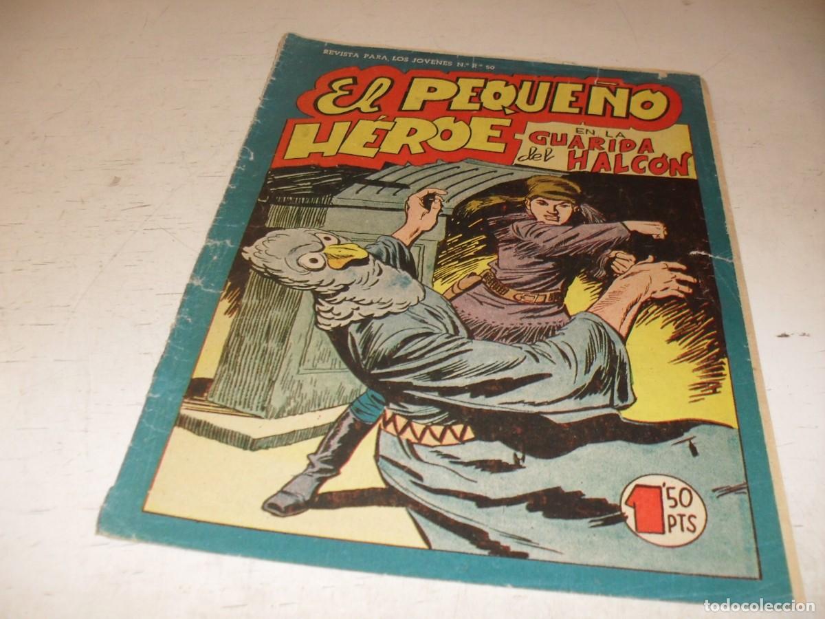 Tebeos: (ORIGINAL),EL PEQUE&Ntilde;O HEROE N&ordm; 98,EN LA GUARIDA DEL HALCON,DE 120 ,MAGA,1957
