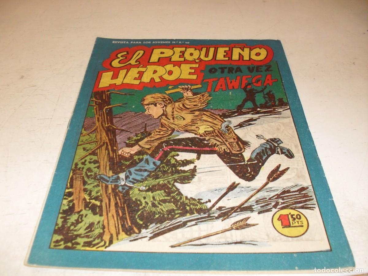 Tebeos: (ORIGINAL),EL PEQUE&Ntilde;O HEROE N&ordm; 76,OTRA VEZ TAWEGA,DE 120 ,MAGA,1957