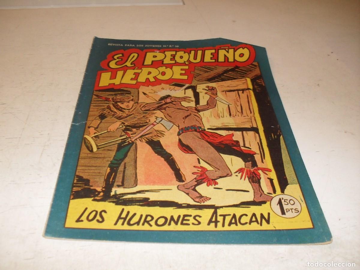 Tebeos: (ORIGINAL),EL PEQUE&Ntilde;O HEROE N&ordm; 75,LOS HURONES ATACAN,DE 120 ,MAGA,1957