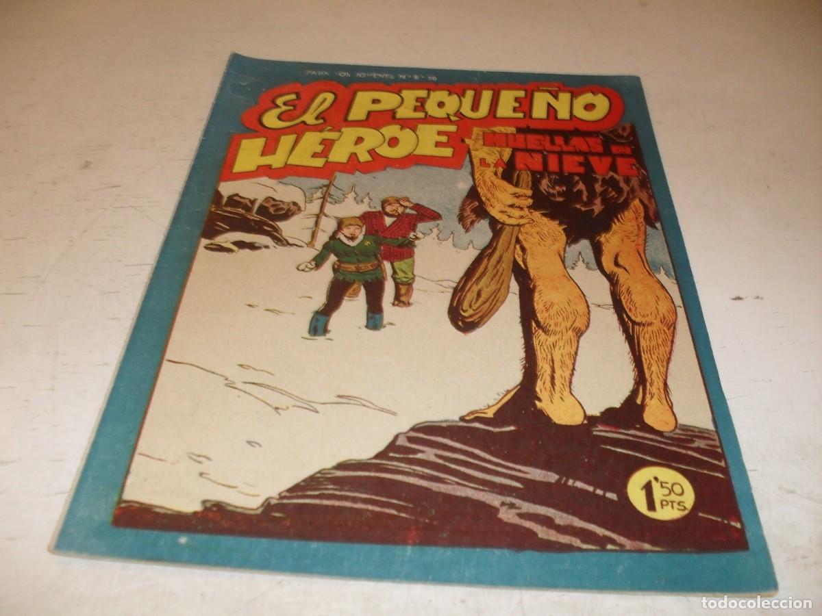 Tebeos: (ORIGINAL),EL PEQUE&Ntilde;O HEROE N&ordm; 74,HUELLAS DE NIEVE,DE 120 ,MAGA,1957
